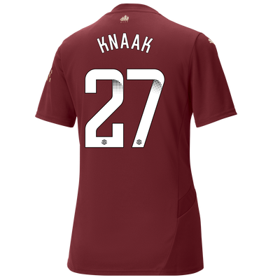 Women's Manchester City Third Jersey 2024/25 With KNAAK 27 Printing