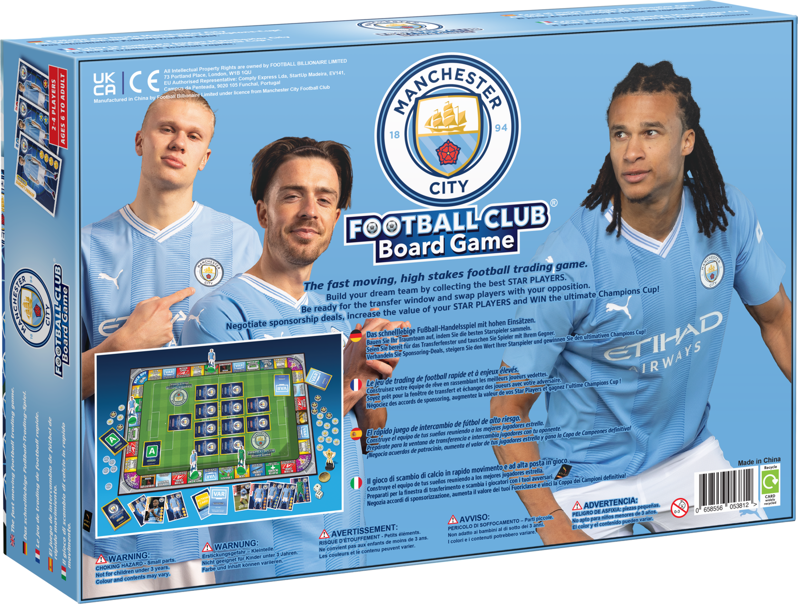 Manchester City Football Club Board Game – Billionaire Board Games