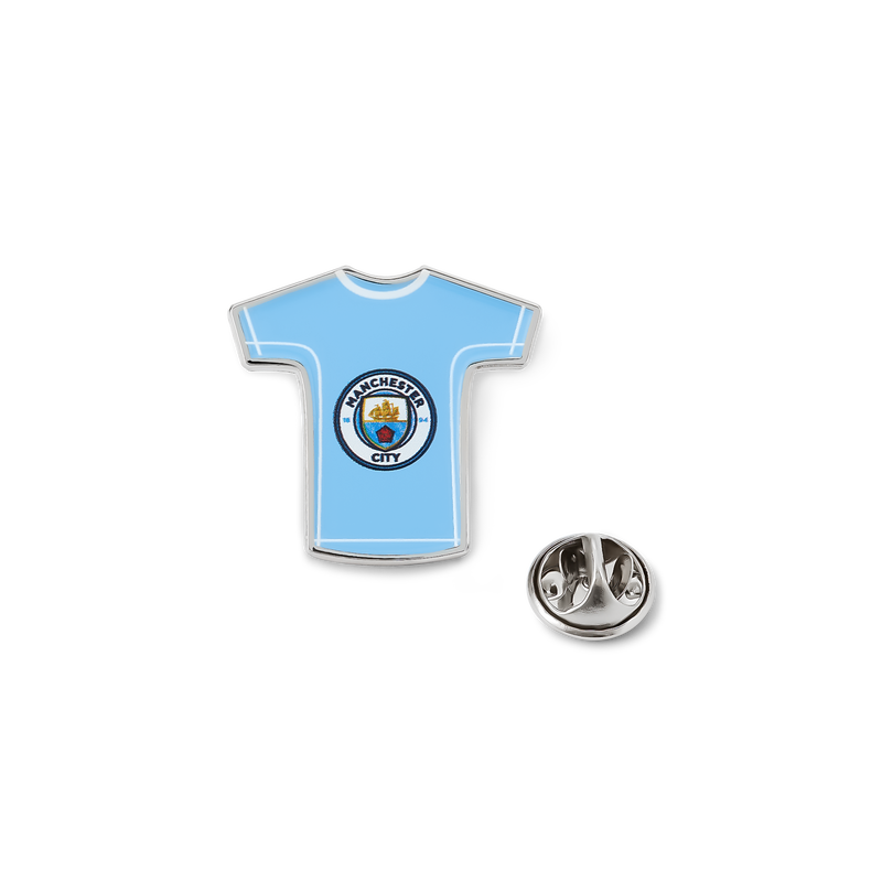 MCFC SHIRT PIN BADGE - blue