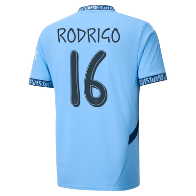 Manchester City Home Jersey 2024/25 With RODRIGO 16 Printing
