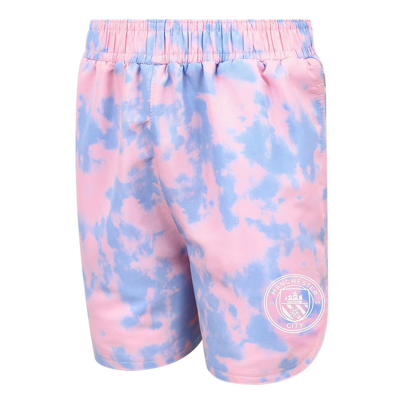 Girls' Man City Tie Dye Shorts pink - Check out all Manchester City shorts online - Official Manchester City FC store