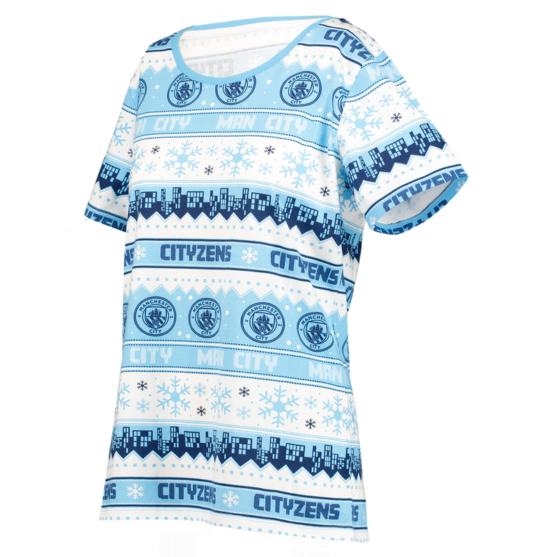 MCFC FW WOMENS CHRISTMAS PYJAMAS - blue