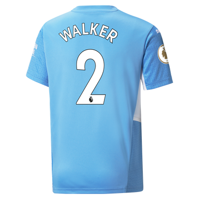 Kids Manchester City Home Shirt 21/22 with Kyle Walker printing