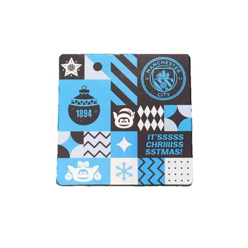 MCFC XMAS 25 MUG& COASTER SET - navy