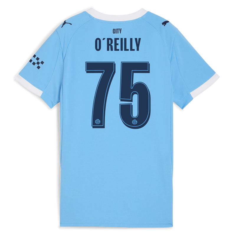 Women's Man City Home Jersey 2025/26 With O'REILLY 75 Printing  blue - Check out all Manchester City t-shirts online - Official Manchester City FC store