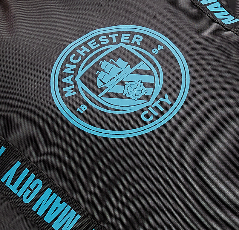 MCFC FW CREST DRAWSTRING GYM BAG - black