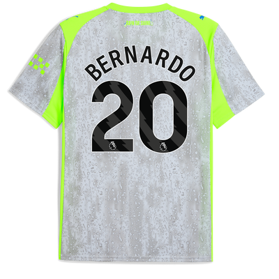 Manchester City Third Jersey 2025/26 With BERNARDO 20 Printing