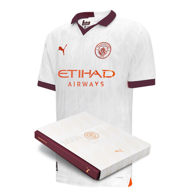 Camiseta auténtica de la 2ª equipación 2023/24 del Manchester City en estuche de regalo
