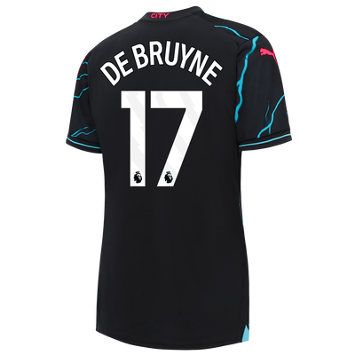 Dames Manchester City Derde Shirt 2023/24 met DE BRUYNE 17 bedrukking
