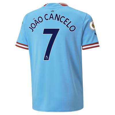 Kids Manchester City Thuisshirt 2022/23 met JOÃO CANCELO 7 bedrukking