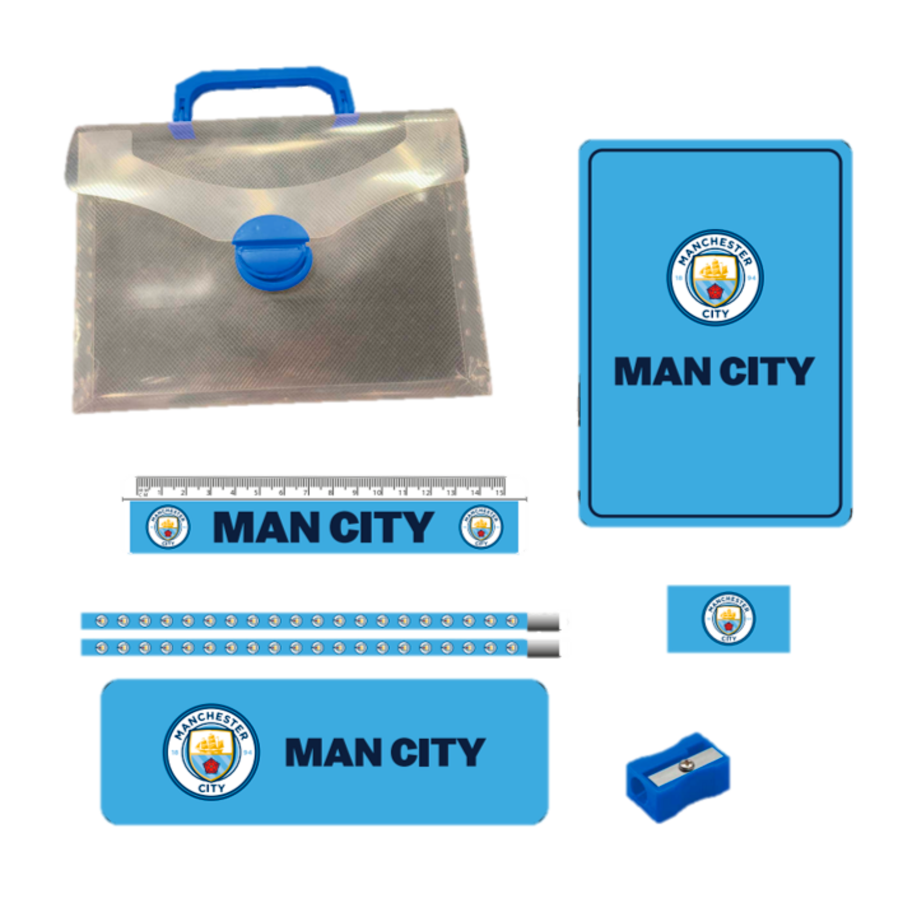 Manchester City Badge Pencil Case - FutFanatics