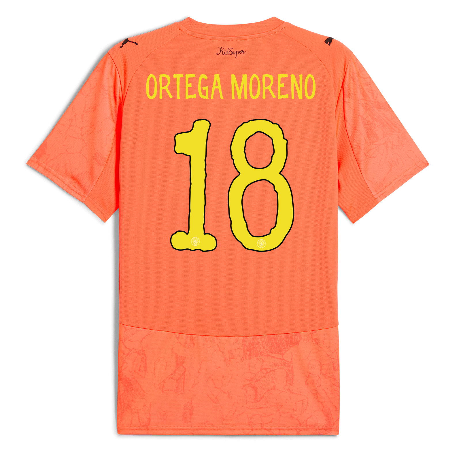 マンチェスター・シティ ORTEGA MORENO 18番 シャツ マンチェスター・シティ KidSuper ユニフォーム 2025/26（ORTEGA