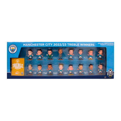Lot de figurines à collectionner Soccerstarz Manchester City Treble