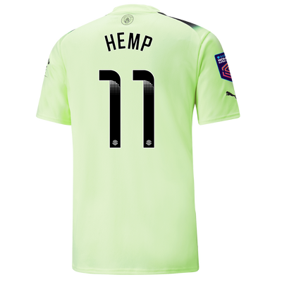Camiseta 3ª Equipación Manchester City 2022/23 con estampado de HEMP 15