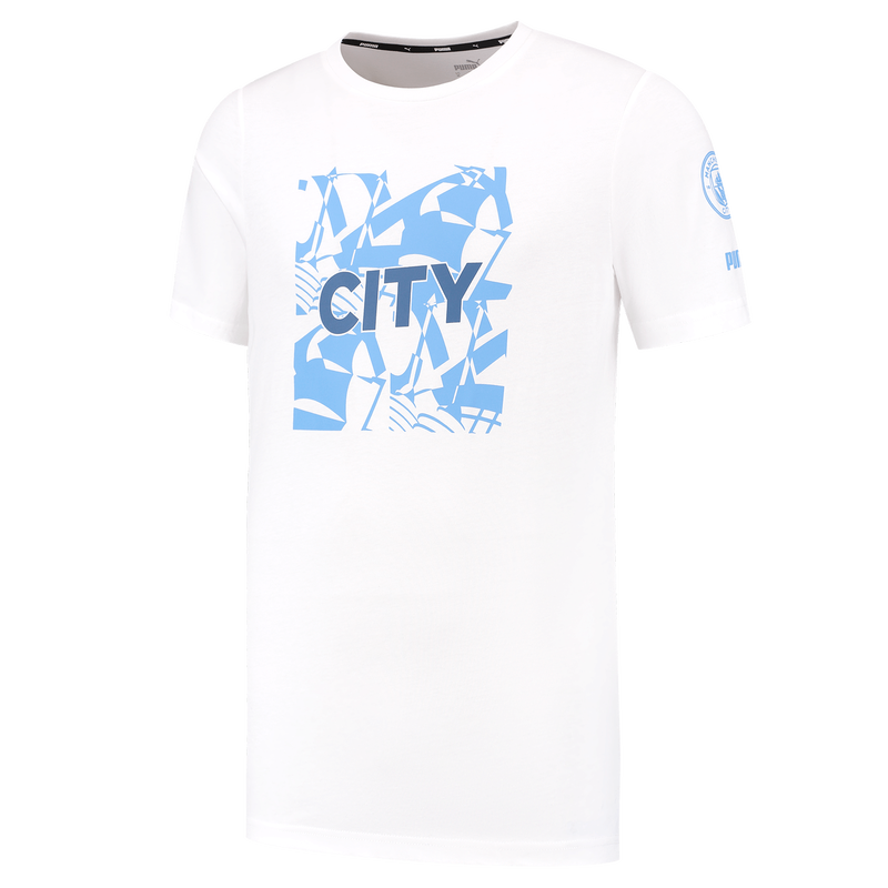 MCFC LW MENS FTBLCORE GRAPHIC TSHIRT - white