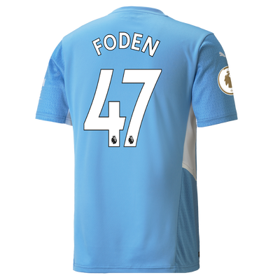 Manchester City Home Shirt 21/22 with Phil Foden printing
