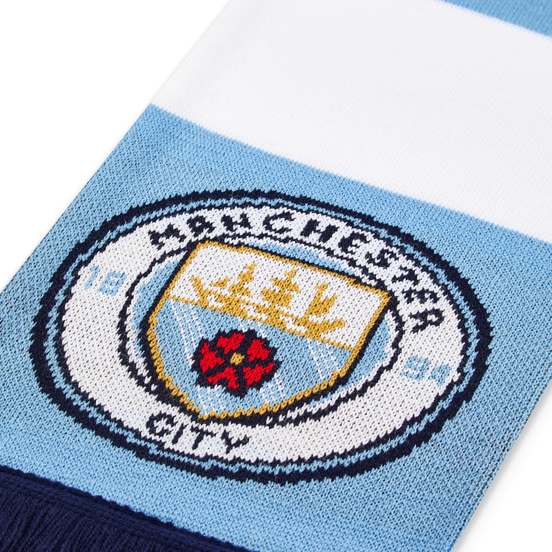 MCFC FW CREST 9 BAR SCARF - blue