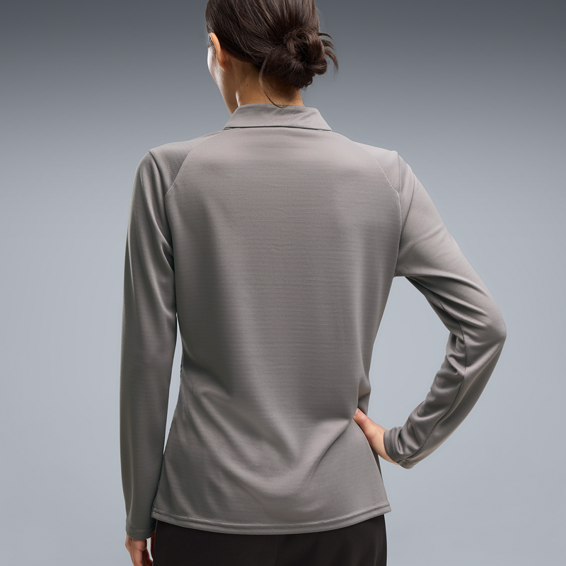 MCFC TR WMNS TRAINING 1/4 ZIP TOP - Cast Iron-Flaxen