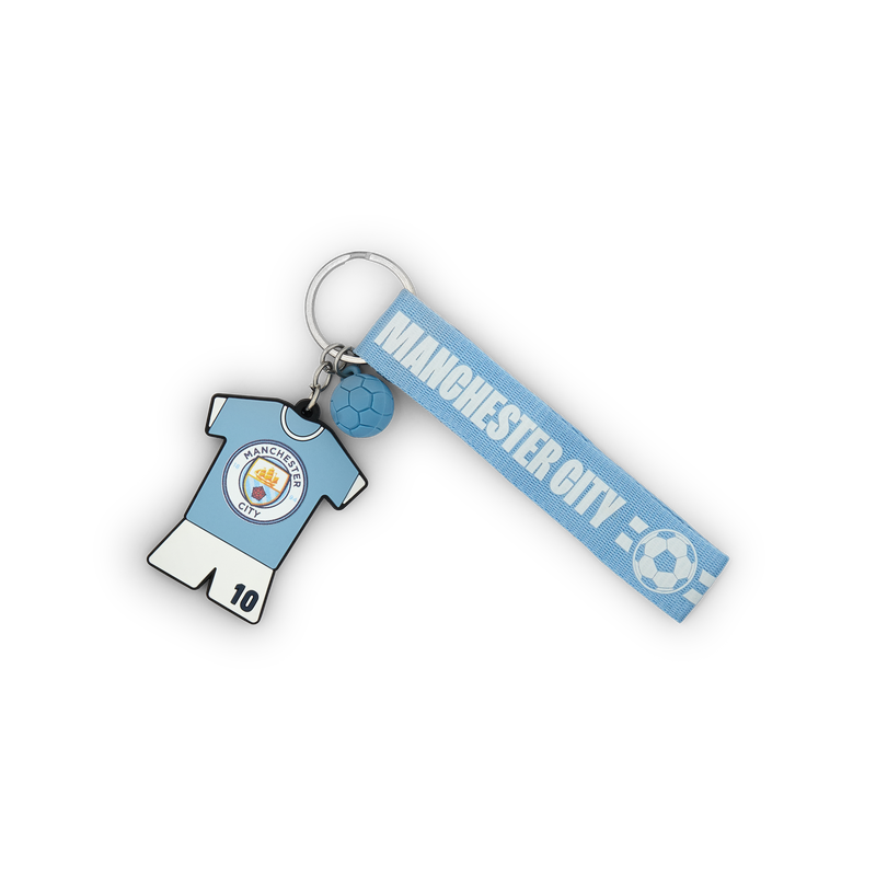Man City PVC Kit Keyring blue - Check out all Manchester City key rings online - Official Manchester City FC store