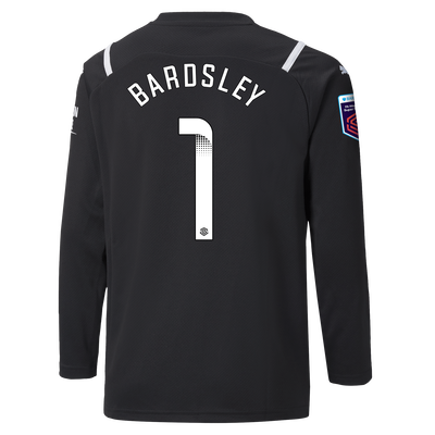 Kids Manchester City Goalkeeper Shirt 21/22 with Karen Bardsley printing