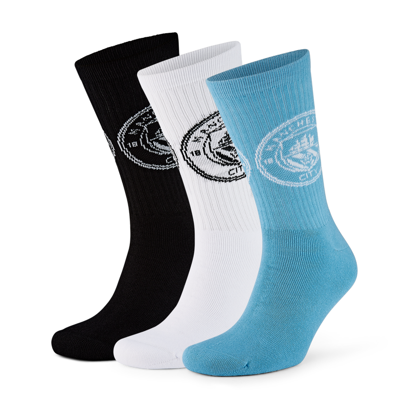 MCFC FW KIDS 3PK SPORTSOCKS - multicolor
