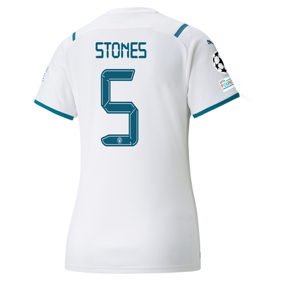Womens Manchester City Away Shirt 21/22 with John Stones printing