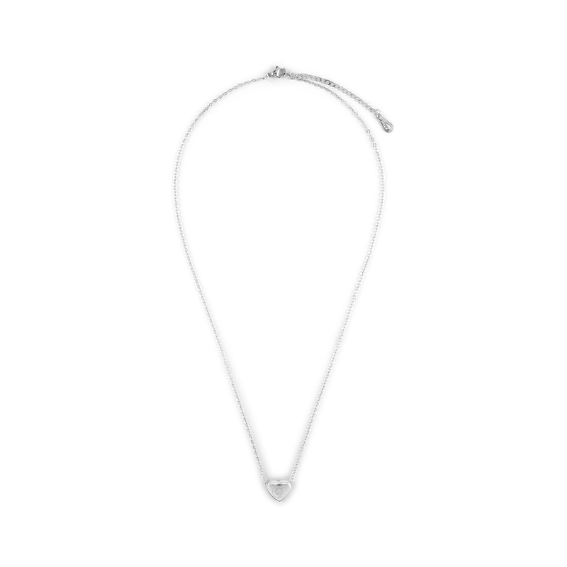 MCFC HEART PENDANT & CHAIN - silver