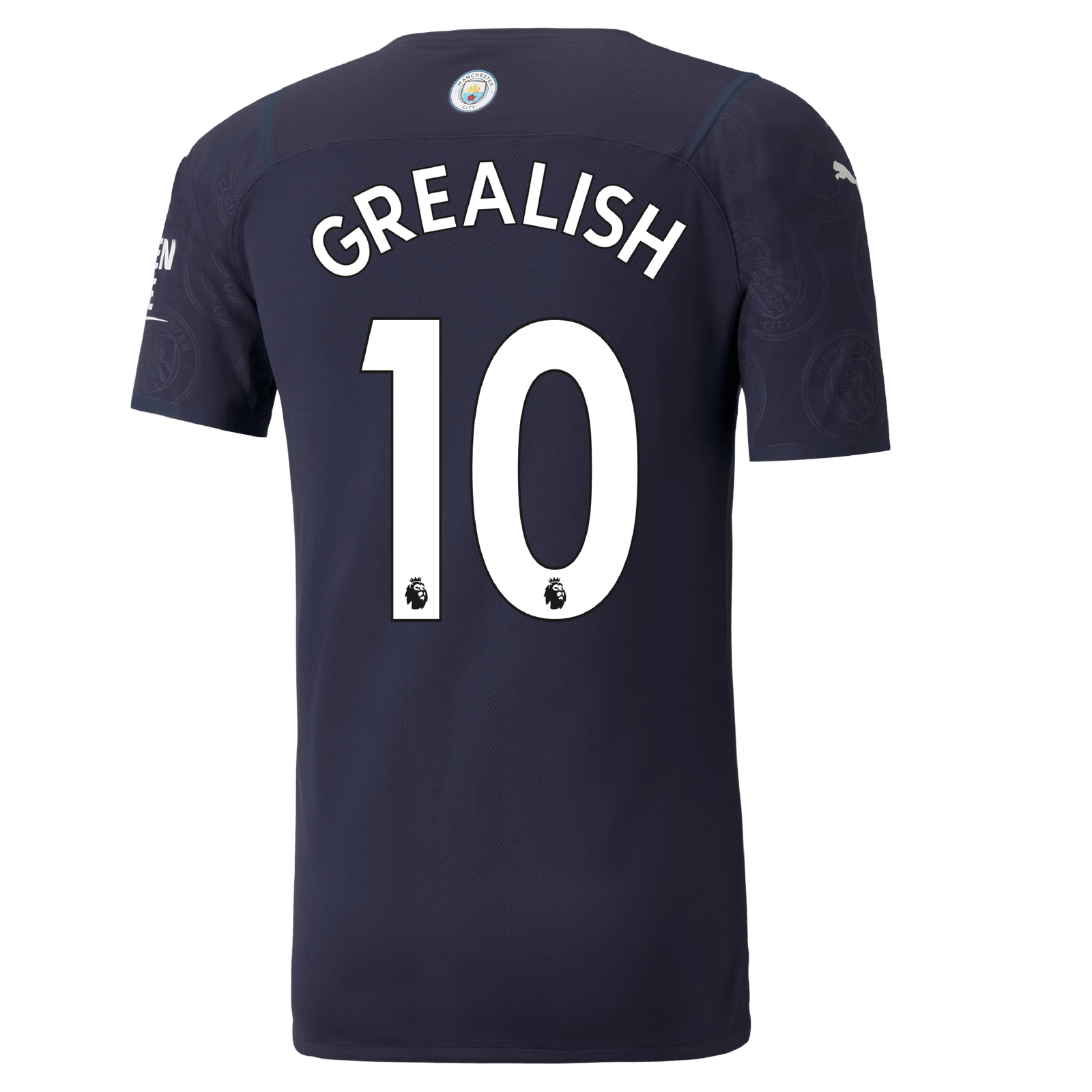 Manchester City Authentic 3rd Shirt 21/22 with Jack Grealish printing ...