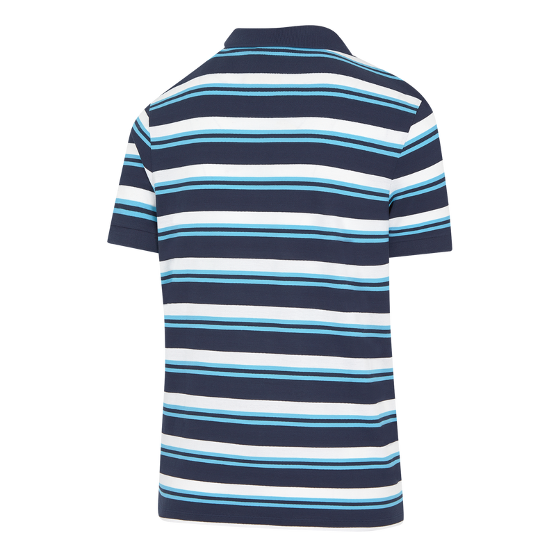 MCFC FW MENS SHIP STRIPE POLO - peacoat