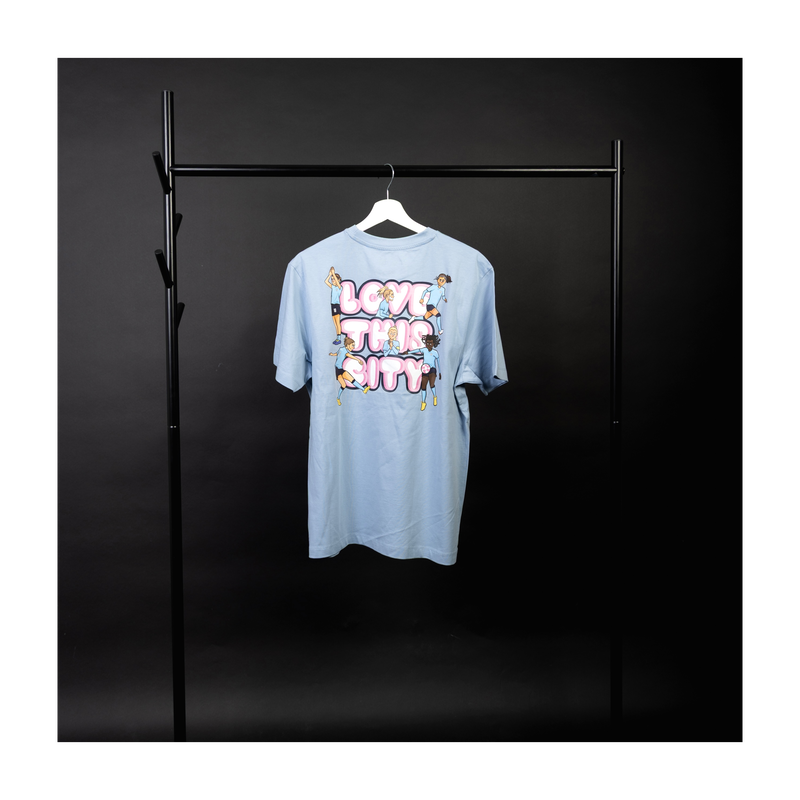 MCFC AFTA LOVE THIS CITY TEE - blue