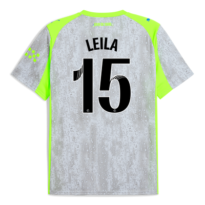 Manchester City 2025/26 Derde Shirt met bedrukking van LEILA 15 Printing