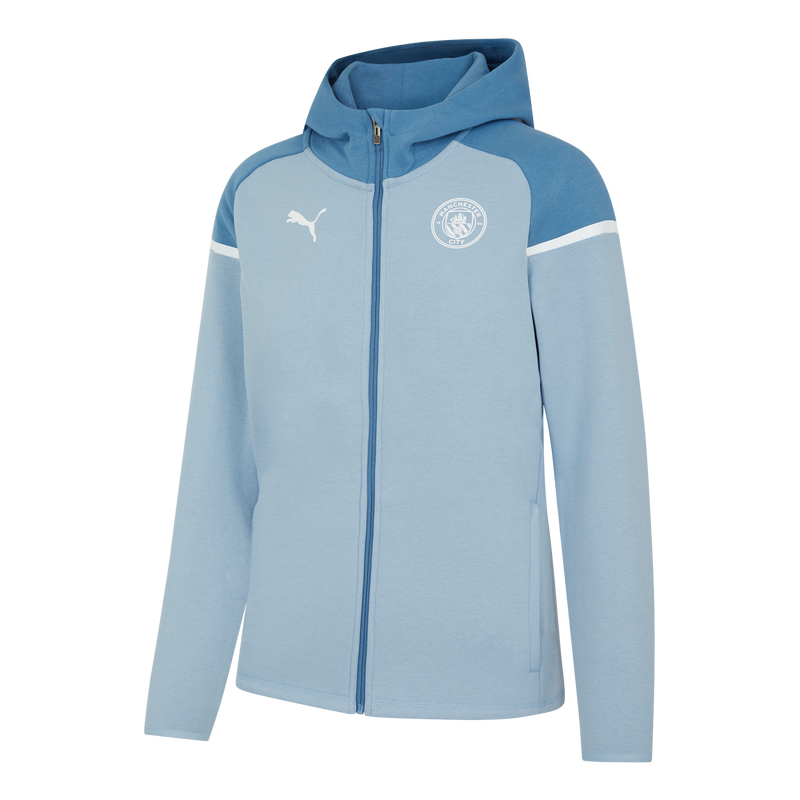 MCFC TR WOMENS CASUALS HOODED JACKET - blue