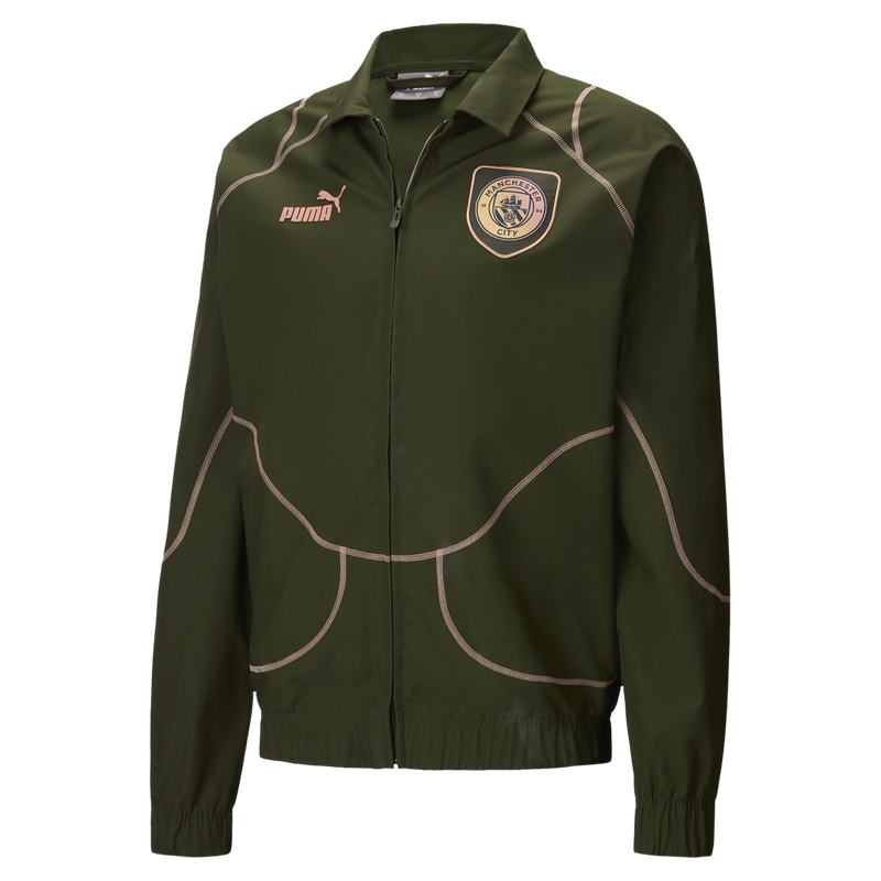 MCFC LW MENS FTBLSTATEMENT TRACK JKT - khaki