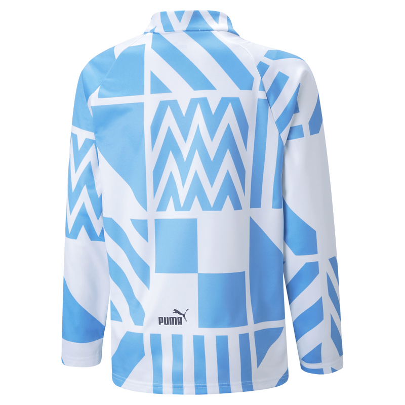 MCFC MW KIDS PREMATCH SWEAT - white
