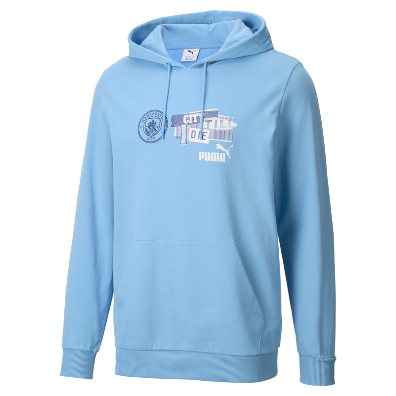 MCFC LW MENS FTBLNRGY HOODIE - team light blue