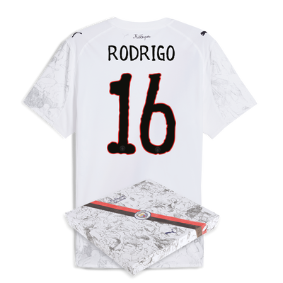 Manchester City KidSuper Authentic Jersey 2025/26 With RODRIGO 16 printing in gift box