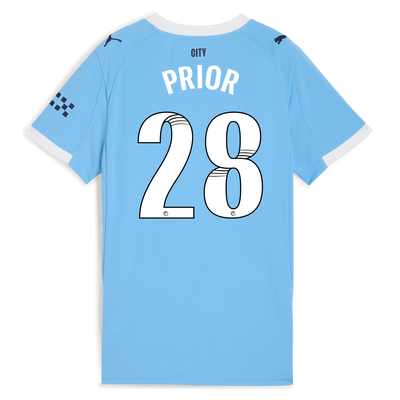 Women's Manchester City Home Jersey 2025/26 With PRIOR 28 Printing