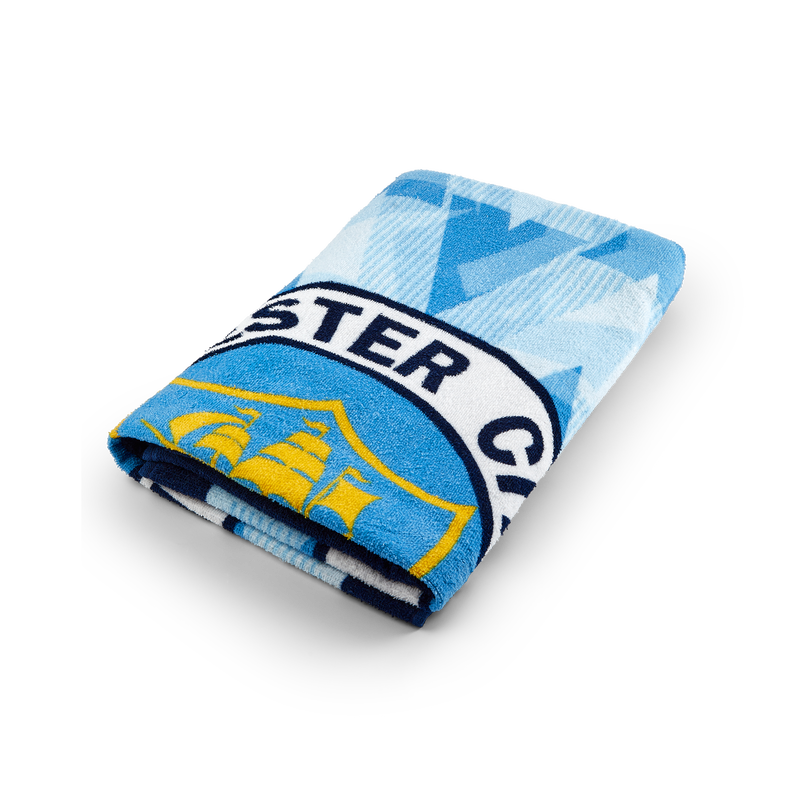 MCFC FW RETRO BEACH TOWEL - light blue