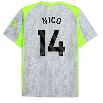 Manchester City 2025/26 Derde Shirt met bedrukking van NICO 14 Printing