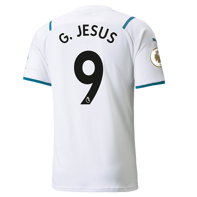 Manchester City Away Shirt 21/22 with Gabriel Jesus printing