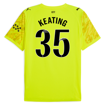 Manchester City Goalkeeper Jersey 2025/26 With KEATING 35 Printing