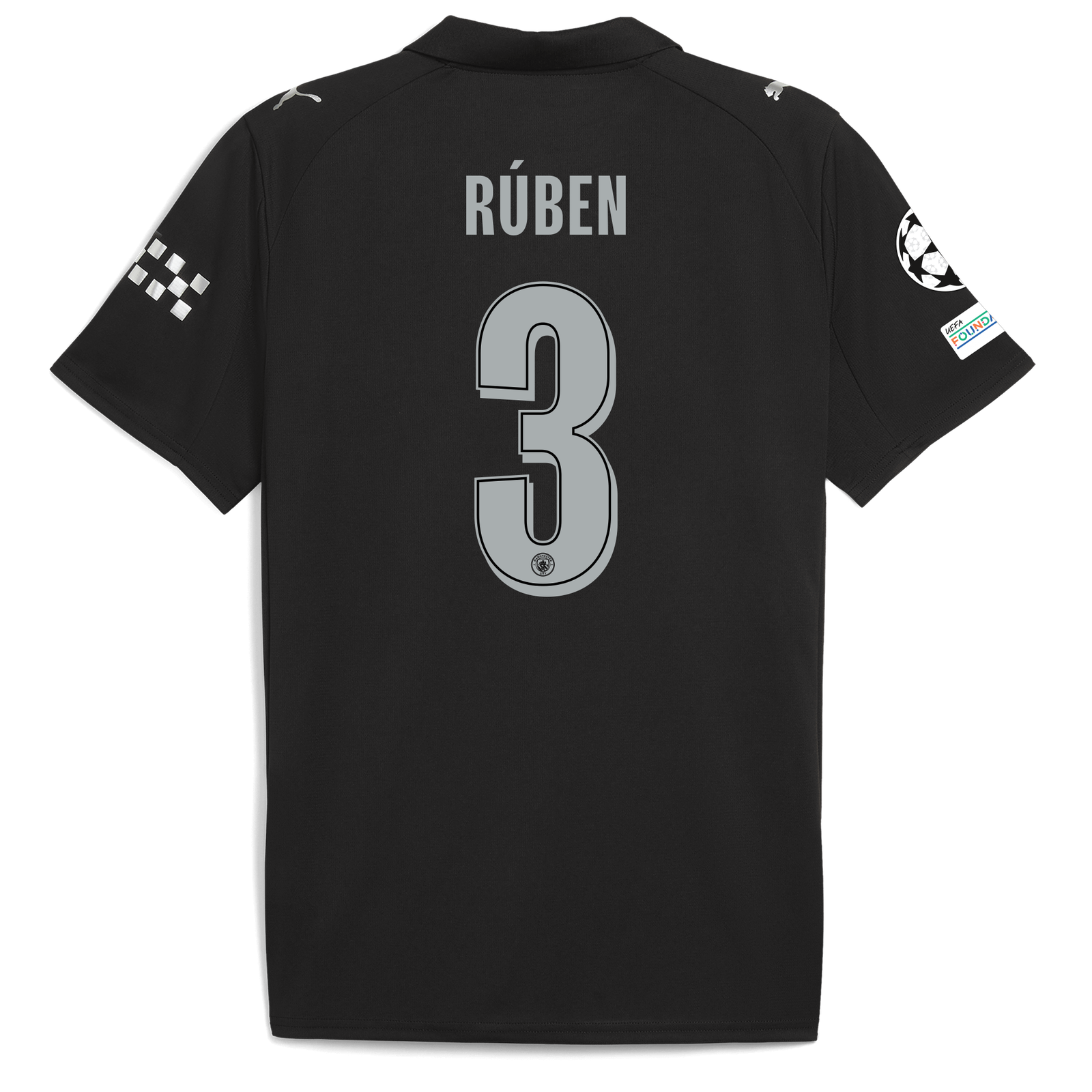 マンチェスター・シティ RÚBEN サイン入りジャージ 3番 マンチェスター・シティ 2025/26 アウェイ 長袖 REIJNDERS 4