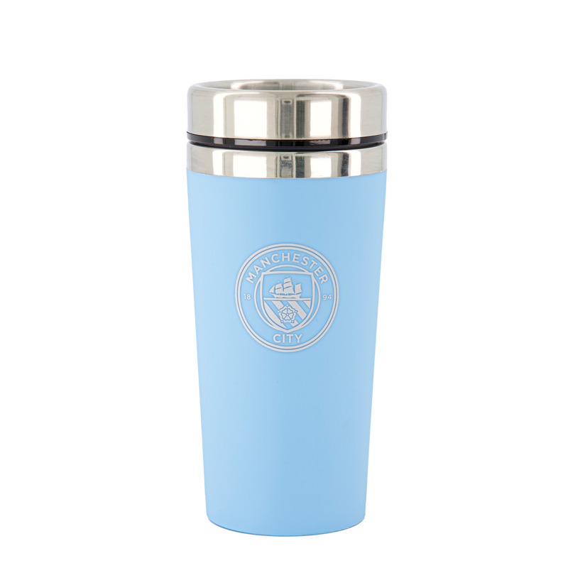 MCFC FW SOFT TOUCH TRAVEL MUG - blue