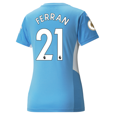 Womens Manchester City Home Shirt 21/22 with Ferran Torres printing