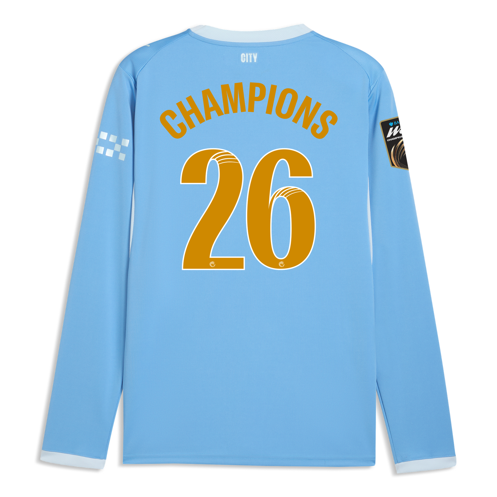 マンチェスターシティ　ユニホーム マンチェスター・シティ ホーム ユニフォーム 2026/27 長袖 CHAMPIONS