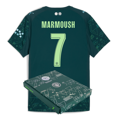 Manchester City EA SPORTS FC Authentic Jersey 2025/26 mit MARMOUSH 7-Aufdruck in Geschenkbox