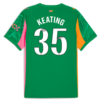 Camiseta de portero del Manchester City 2025/26 con impresión KEATING 35
