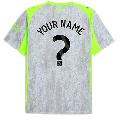 Maillot Third Manchester City 2025/26 à avec impression personnalisée