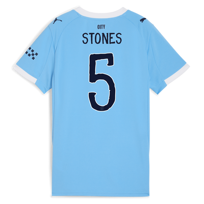 Camiseta local femenina del Manchester City 2025/26 con estampado STONES 5