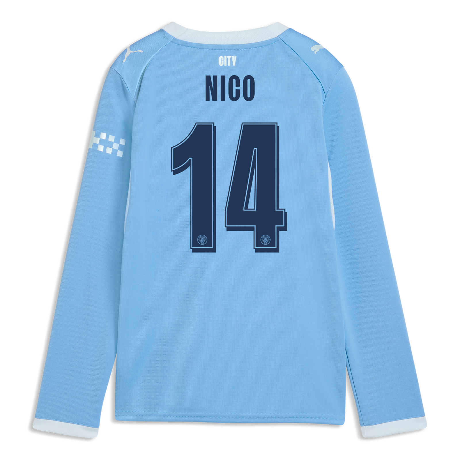キッズ マンチェスター・シティ ホームユニフォーム 2026/27 長袖 NICO